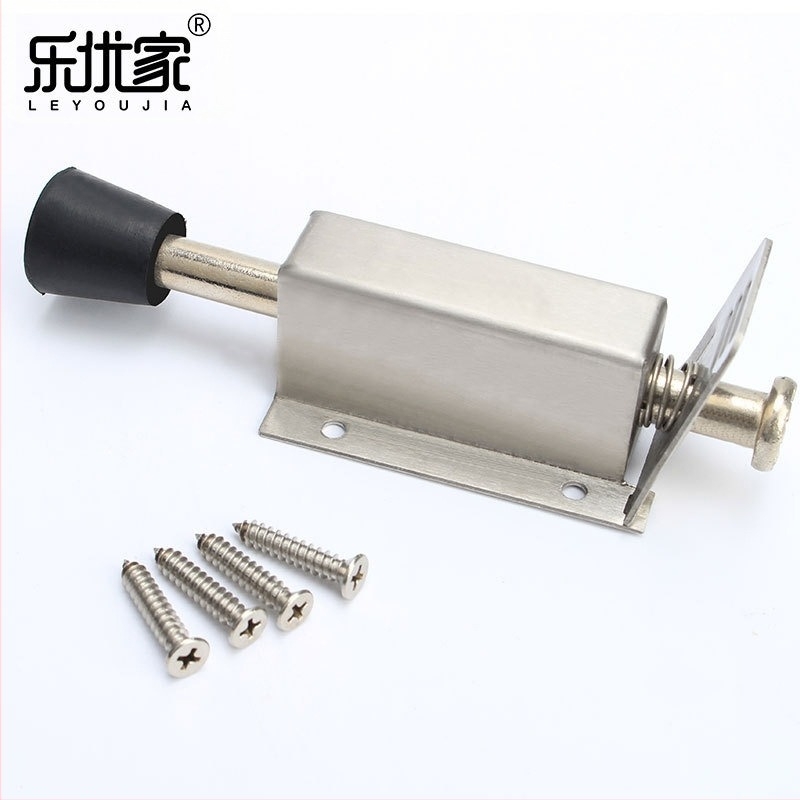 Fixator pentru uși, din oțel inoxidabil, model 2012, montare pe podea, finisaj wire-drawing, control automat