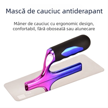 Kehaixin Spatulă de chit cu colț rotunjit – Oțel inoxidabil, model Putty Scraper, pentru vopsele artistice și lut diatomic