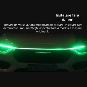 Bandă LED pentru grila mașinii, cu scanare dinamică, universală, 12V, 10W