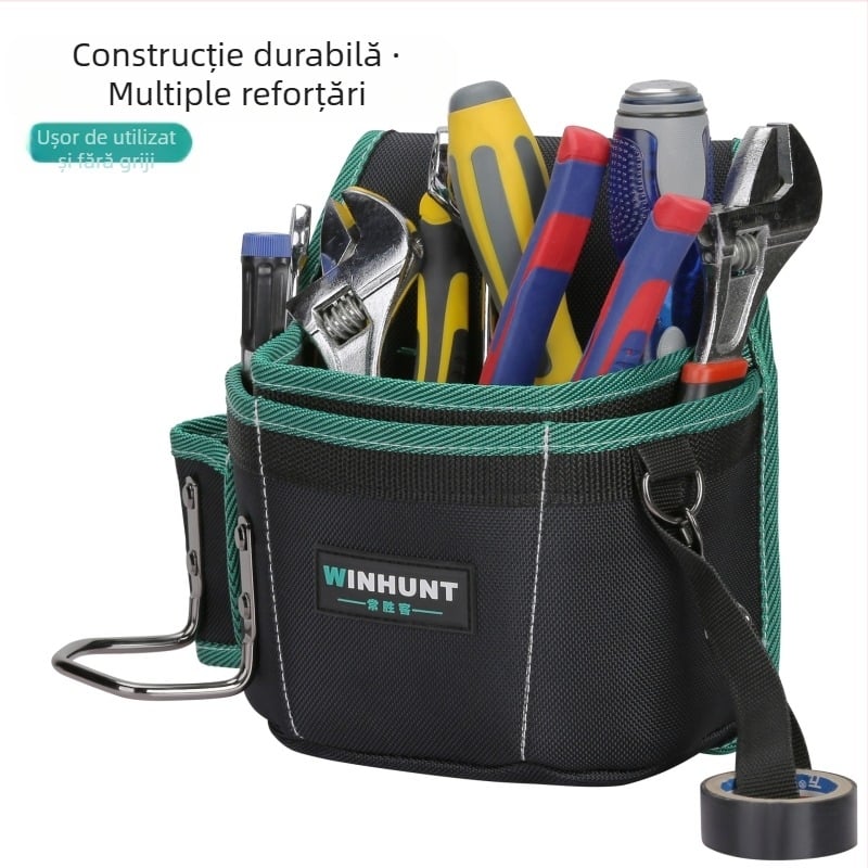 Frequent Visitors Geantă de talie din pânză pentru unelte WH142 – durabilă, ușoară, cu buzunare multiple pentru unelte