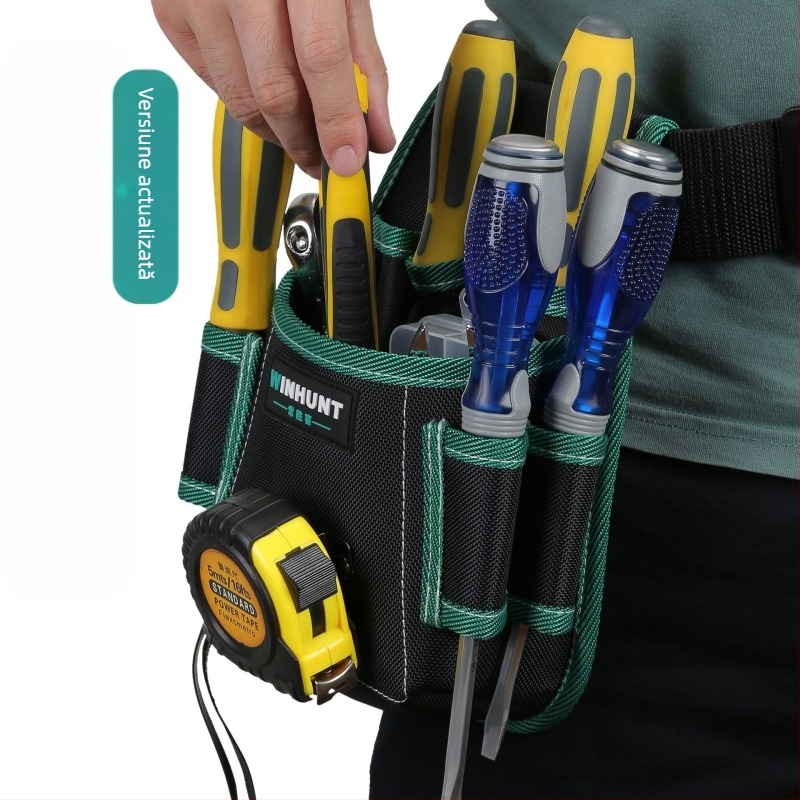 Frequent Visitors Geantă de talie din pânză pentru unelte WH142 – durabilă, ușoară, cu buzunare multiple pentru unelte