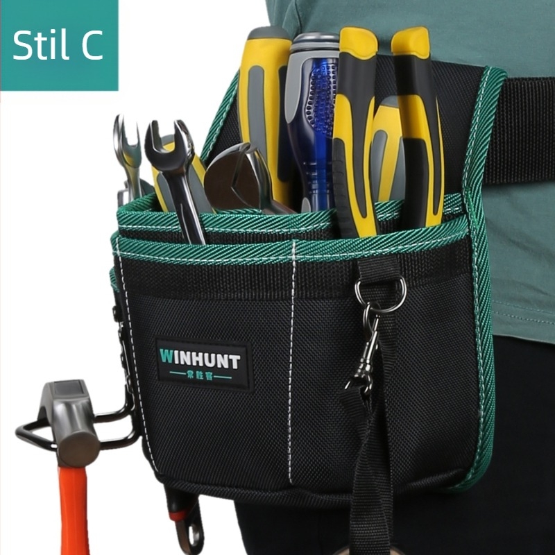 Frequent Visitors Geantă de talie din pânză pentru unelte WH142 – durabilă, ușoară, cu buzunare multiple pentru unelte