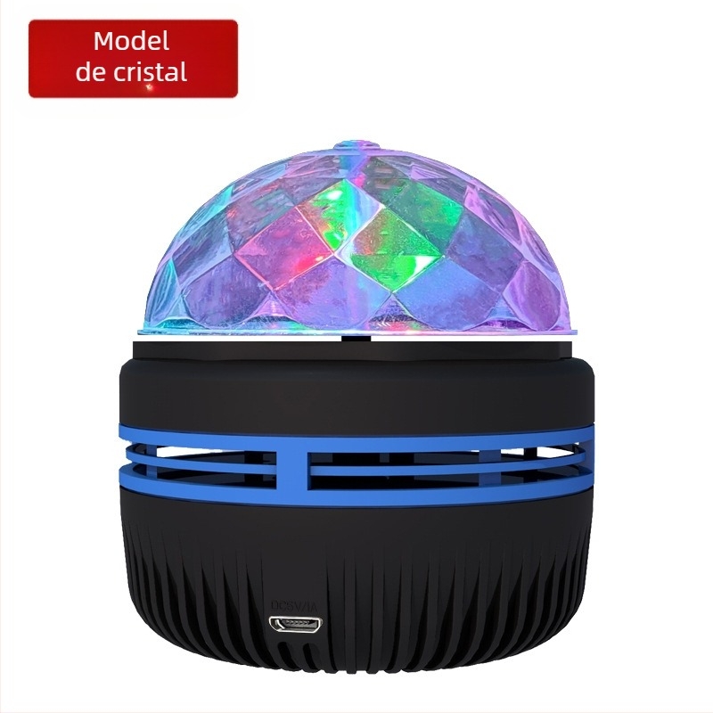 Lampa de noapte de noptieră cu proiecție cer înstelat, model de apă și aurora boreală — alimentare USB cu baterie încorporată și intrare DC; control prin aplicație; telecomandă; sunet