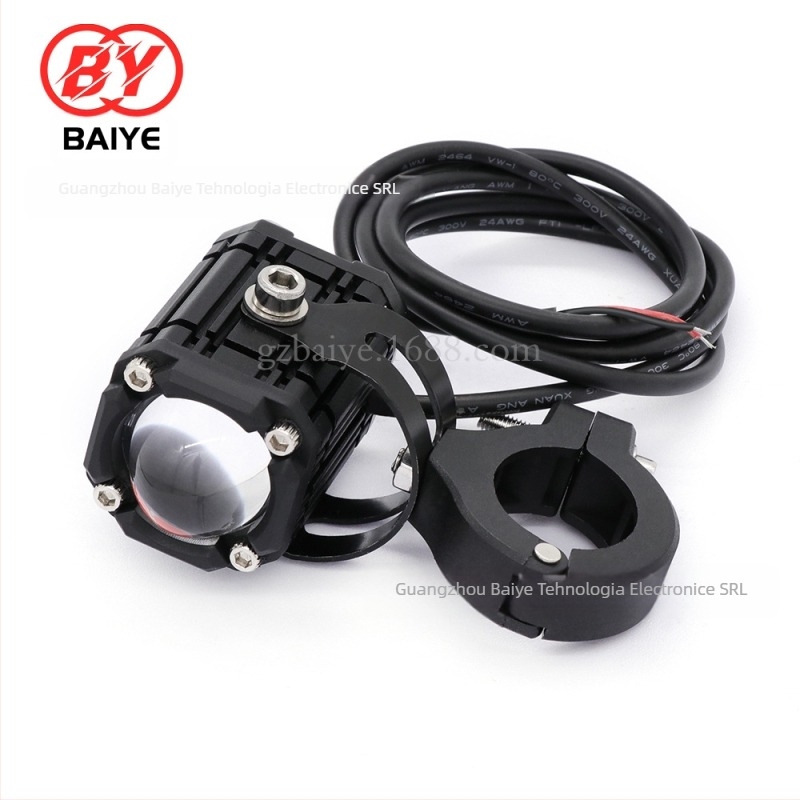 Spot LED motociclet Devil Eye - Carcasă din aluminiu+PC, 30W, 9-80V, 5000LM