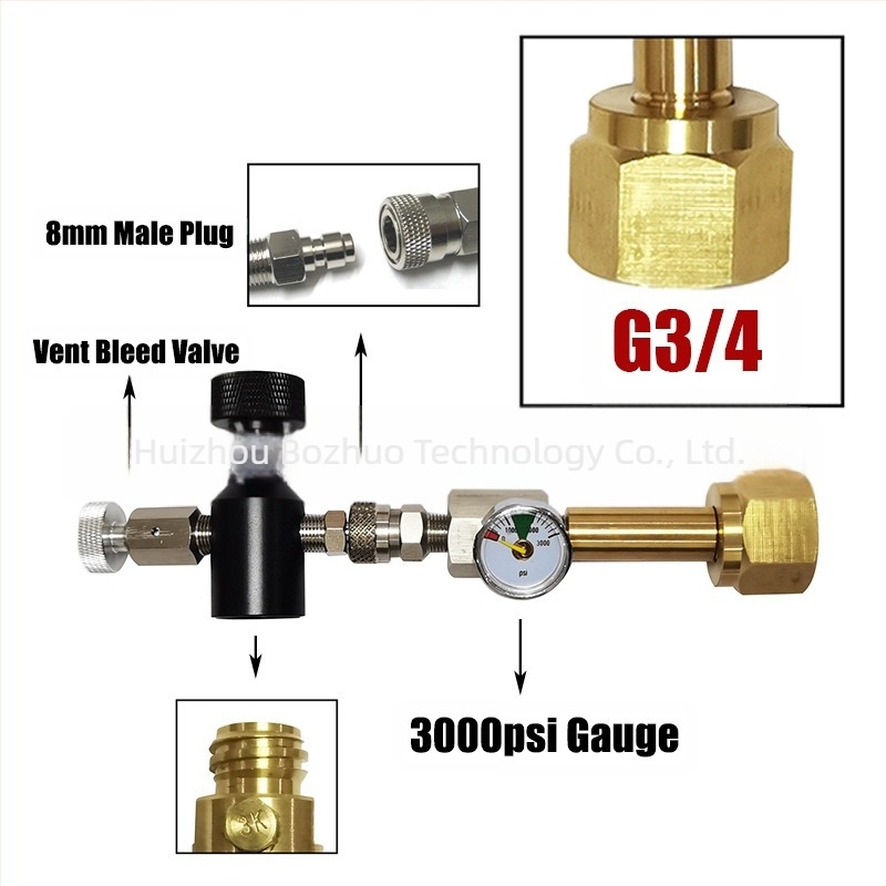 Adaptor Sodastream CO2 cu filet intern — aliaj de aluminiu + cupru, conectare la cilindru CO2