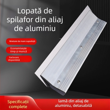 Spatulă de ipsos din aliaj de aluminiu pentru nivelare pereți — Ruida, model Putty scraper, unealtă de decor pentru casă