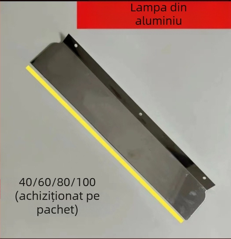 Spatulă de ipsos din aliaj de aluminiu pentru nivelare pereți — Ruida, model Putty scraper, unealtă de decor pentru casă