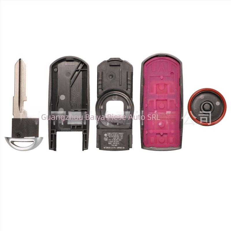 Carcasă cheie Mazda pentru telecomandă inteligentă cu butoane 2/3/4, construcție cupru-plastic, carcasă din plastic, 36 g, compatibil cu Mazda