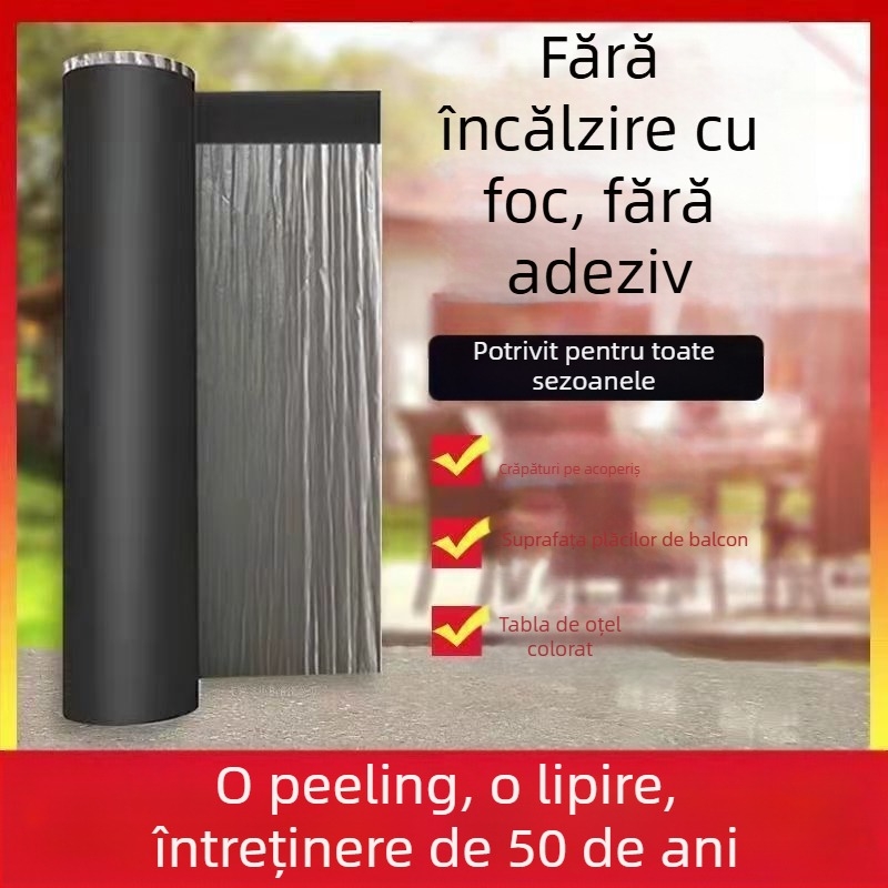 Material de hidroizolație pentru acoperiș și reparații ale scurgerilor, rulă izolatoare autoadezivă pe bază de SBS; cauciuc și plastic; formă stratificată; suprafață concavă și convexă; marcă Southern Star; rezistent la umezeală.
