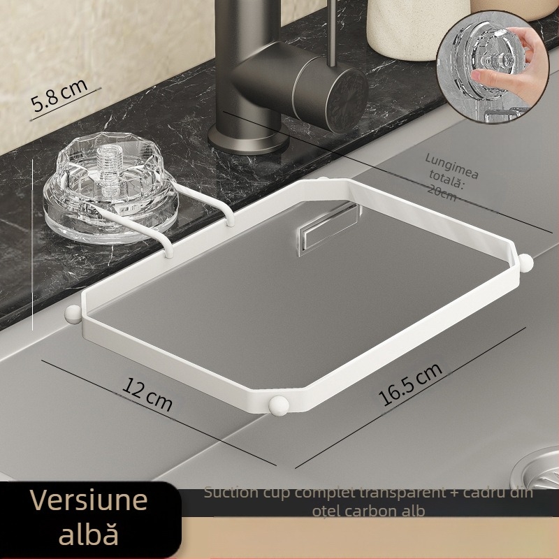 Filtru pentru chiuveta cu ventuză pentru resturi — construcție metal-plastic, Dalin, 300 bucăți în cutie, stil lux ușor