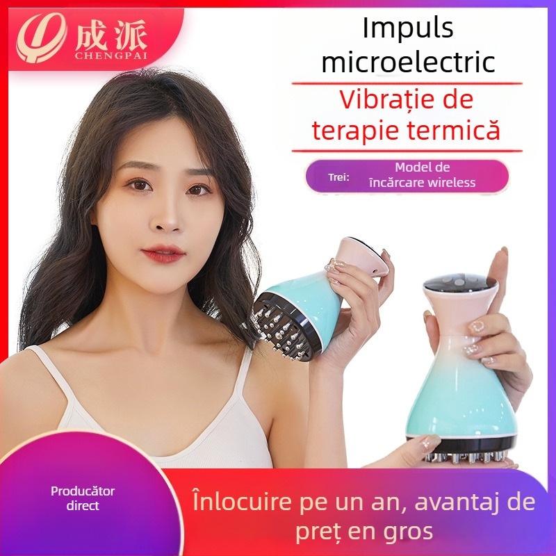 Dispozitiv de masaj cu microcurent pentru meridiane, cu infraroșu, portabil, baterie încorporată 1200-2000 mAh, pentru uz casnic