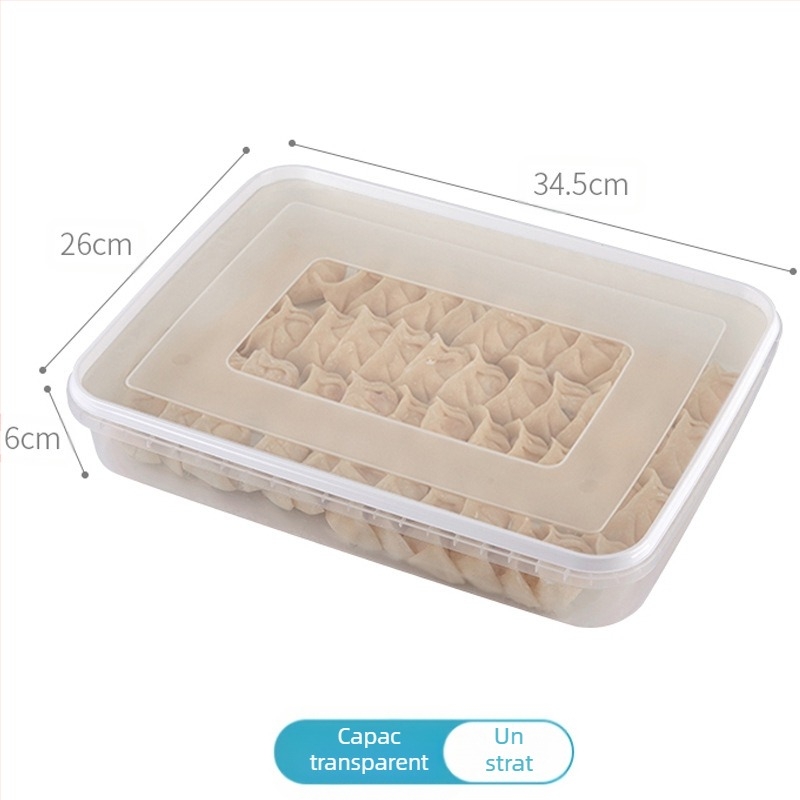 Cutie de depozitare pentru frigider, stil japonez, Shengleju, material PP, portabil, sigilată