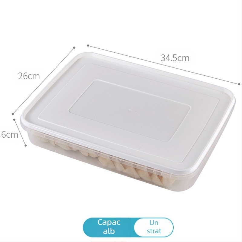 Cutie de depozitare pentru frigider, stil japonez, Shengleju, material PP, portabil, sigilată