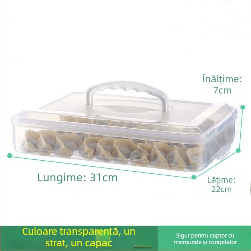 Cutie de depozitare pentru frigider, stil japonez, Shengleju, material PP, portabil, sigilată