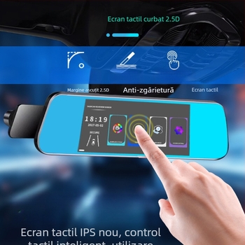 Camera auto cu înregistrare duală față-spate, 1080p, monitorizare parcare, vedere de noapte, înregistrare în buclă