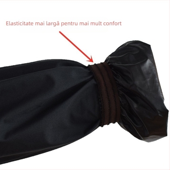 Manșon protector din pânză impermeabil, prelungit și mai lat; rezistent la ulei, la acizi slabi și la baze; ușor de curățat.