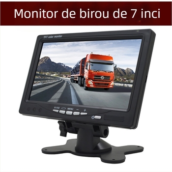 Display LCD pentru autovehicul HD7, ecran TFT, rezoluție 1024x600, intrare AV