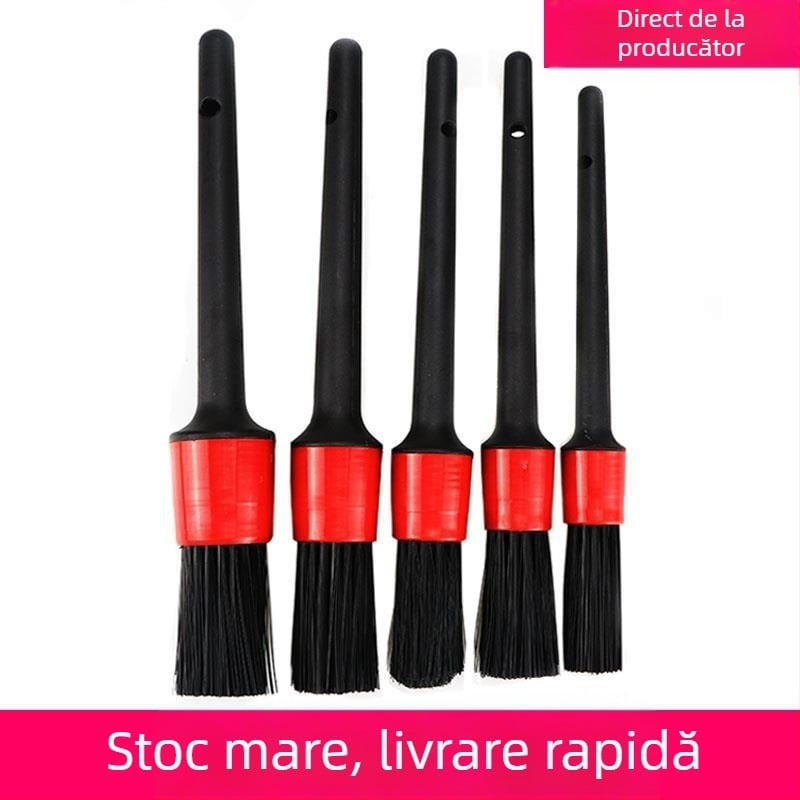 Set de 5 periute pentru spălarea mașinii – material PP, Magic Star, pentru prizele de aer, butucii roților și spațiile din motor