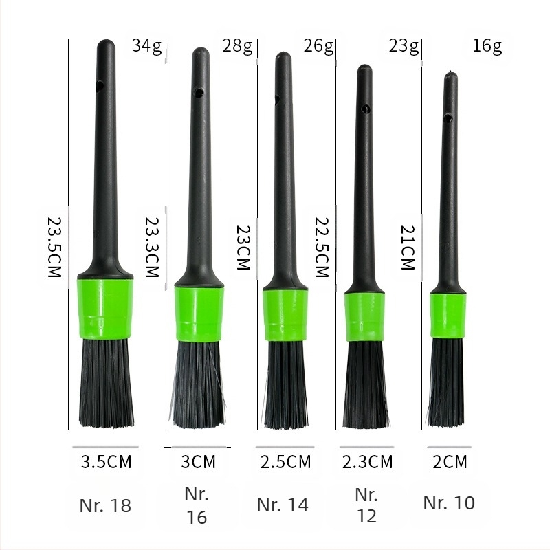 Set de 5 periute pentru spălarea mașinii – material PP, Magic Star, pentru prizele de aer, butucii roților și spațiile din motor