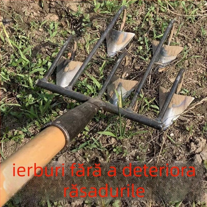 Xiaonong Grapă cu trei și patru dinți pentru afânarea solului, plivire, săparea canalelor și plantarea legumelor