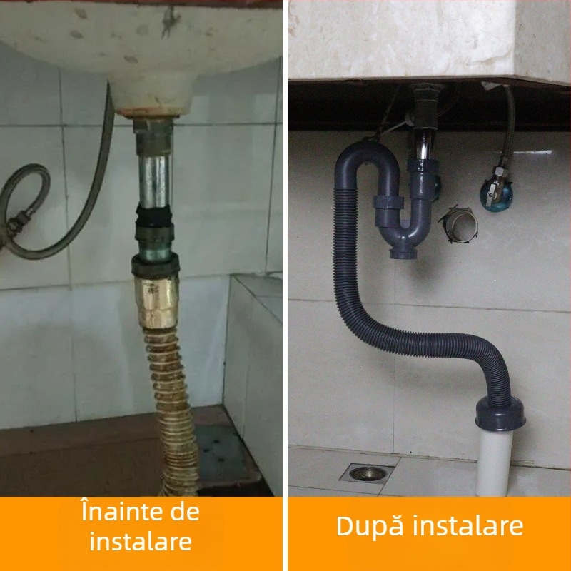 Conductă de canalizare S-bend cu deodorizare | Model: S-bend deodorant sewer pipe; Material: PP; Formă: S Bend; Brand: Ruiquan