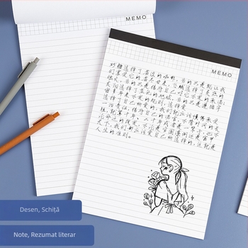 Bloc de notițe pentru procese-verbale cu pagini despărțibile | Legătură cu adeziv | 25 pagini | Hârtie 80 g/m² | Copertă: Hârtie