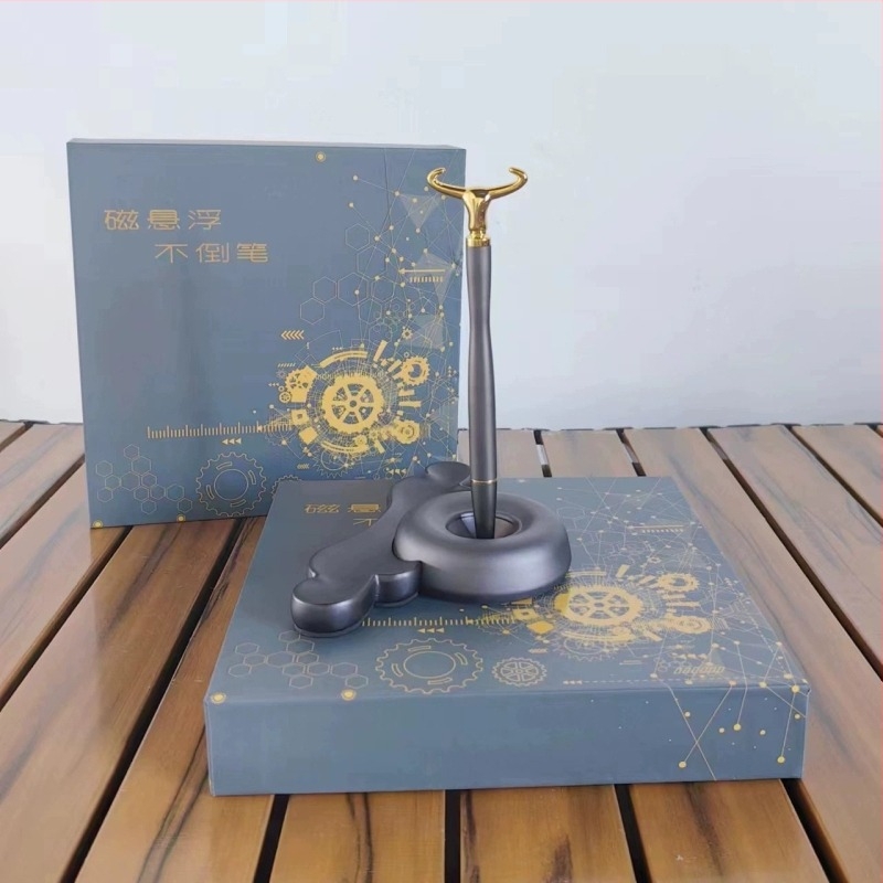 Pix levitativ – Ornament de birou, carcasă din aliaj de aluminiu, imprimare logo disponibilă, personalizabil, cadou de afaceri ideal