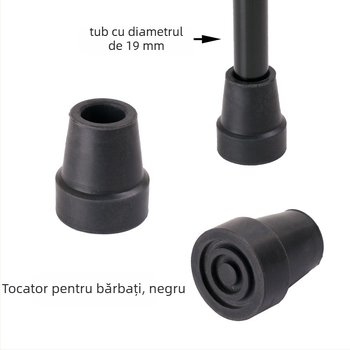 LightenCare protecție din cauciuc pentru baston de drumeție LT-002, diametru 19 mm