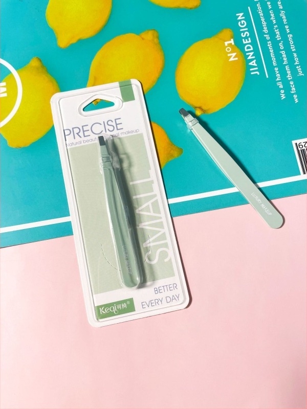 Colorful Fenling set pentru sprânene: clips pentru sprânene și pensetă, oțel inoxidabil, vârfuri unghiulate, pentru îngrijirea sprânenelor și a genelor