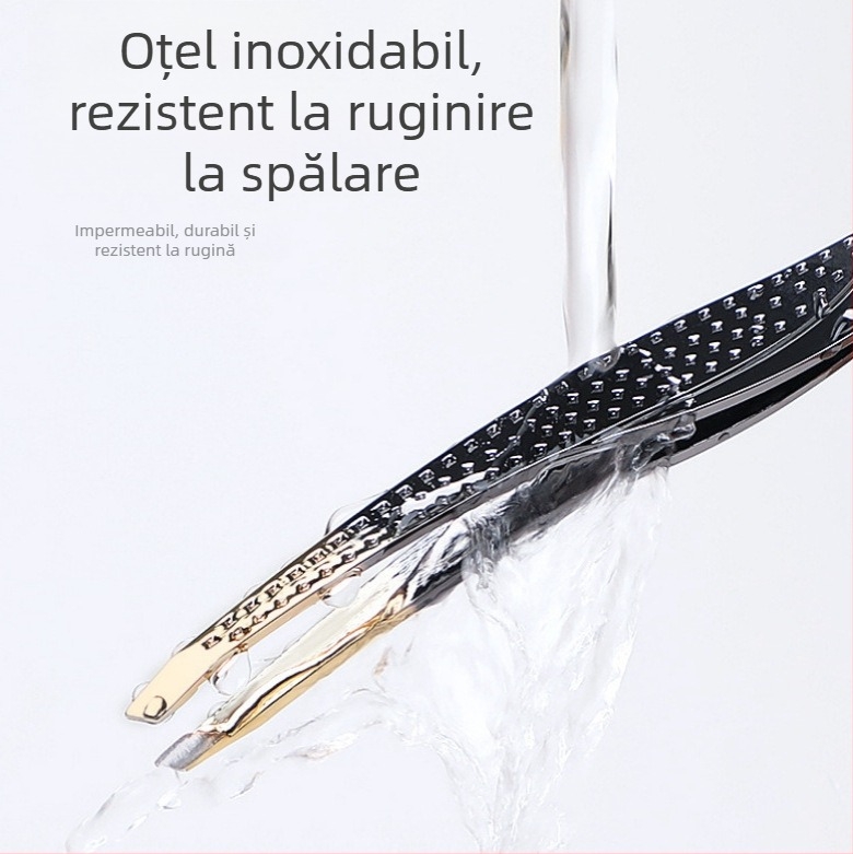 Colorful Fenling set pentru sprânene: clips pentru sprânene și pensetă, oțel inoxidabil, vârfuri unghiulate, pentru îngrijirea sprânenelor și a genelor