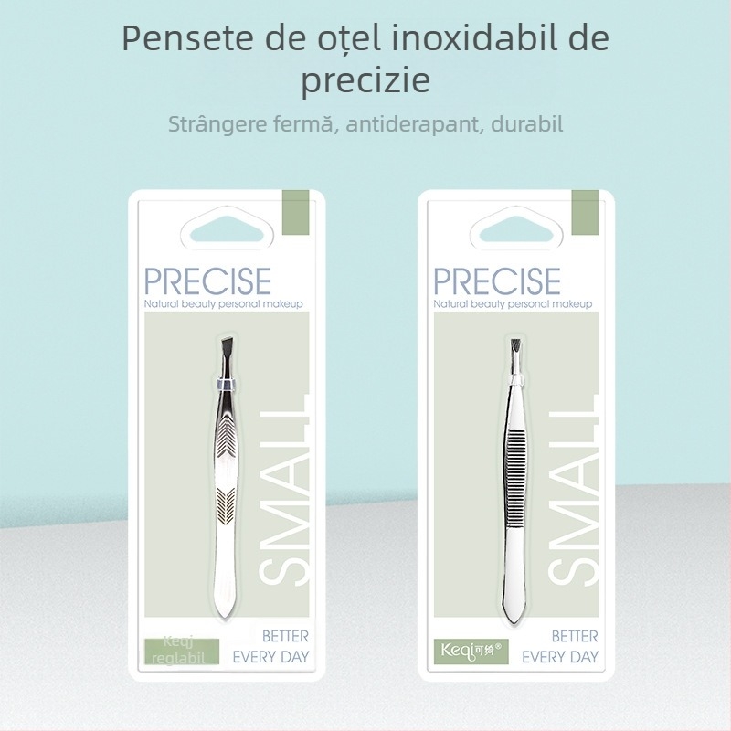 Colorful Fenling set pentru sprânene: clips pentru sprânene și pensetă, oțel inoxidabil, vârfuri unghiulate, pentru îngrijirea sprânenelor și a genelor