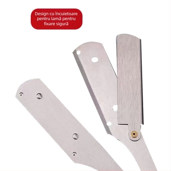 Rasor manual pliant cu suport – design vintage retro, lamele neincluse, pachet de 500 bucăți
