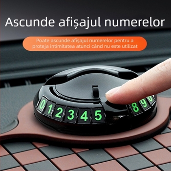 Covor anti-derapare auto cu model pătrat de şah, suport pentru telefon și spațiu de depozitare pe bord; material PVC, personalizare disponibilă, imprimare logo