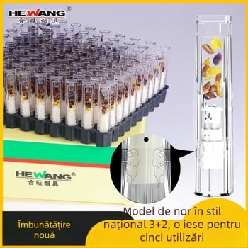 Filtru de țigară din plante, de unică folosință, 100 buc, Hewang, universal pentru gros/mediu/fin