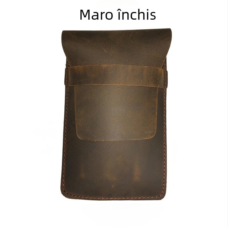 Set portabil de cigare – 3 bucăți, piele Crazy Horse, stil luxos, Cigarloong CH-25AR1