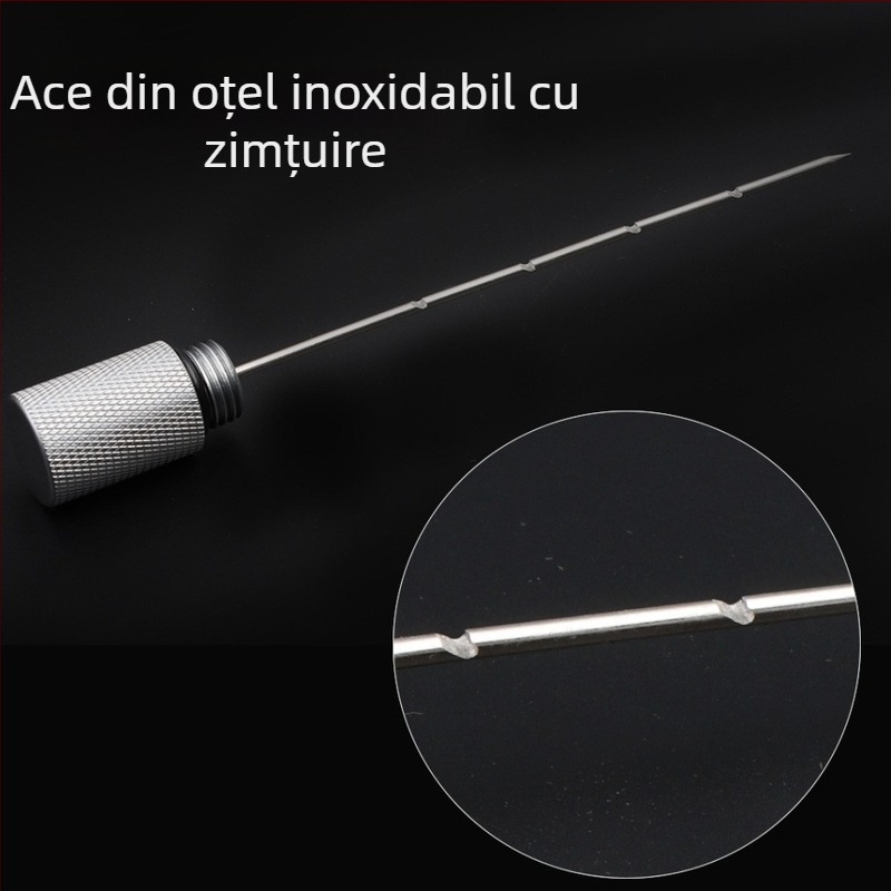 Instrument de perforare a țigării cu ac zimțat – aliaj de aluminiu, personalizabil, design minimalist