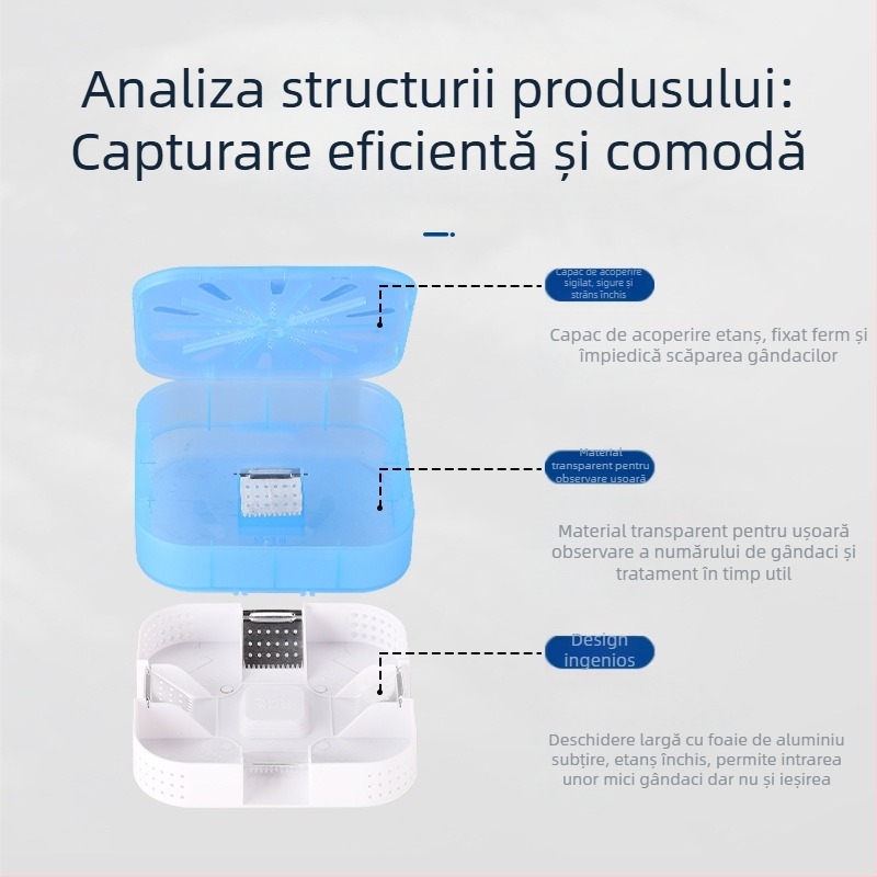 Capcană pentru gândaci Ju Hem | Model BJ-21, Netoxic, Formă solidă, Ambalare 100 bucăți