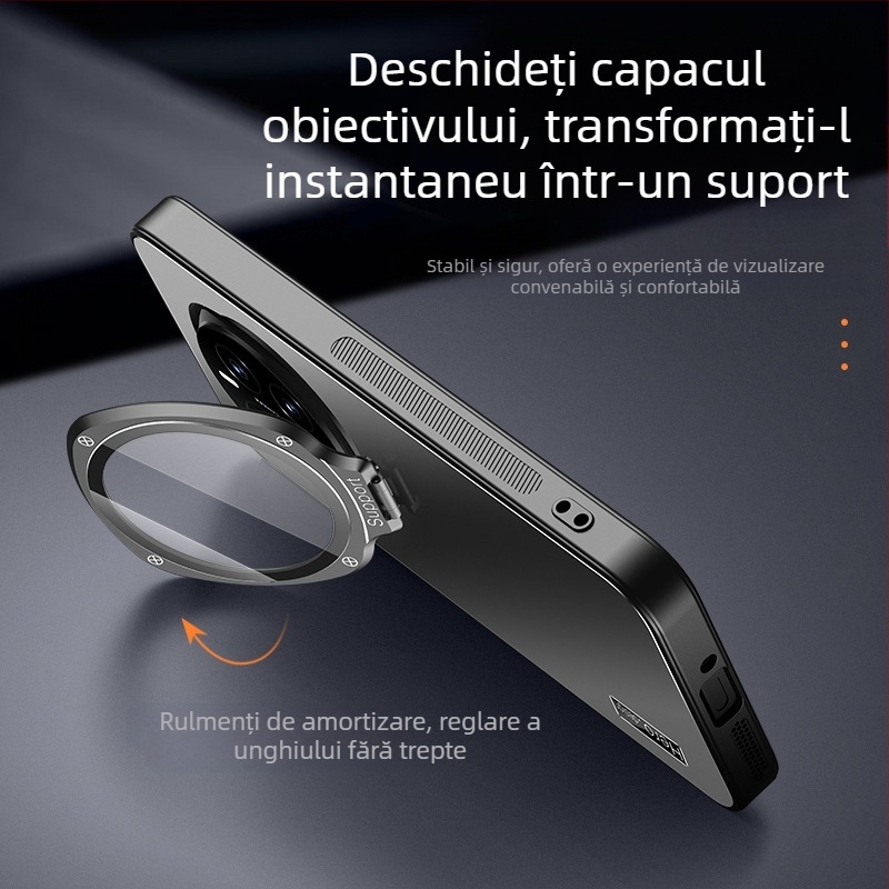 Carcasă cu stand pentru Honor Magic7, Magic6 Pro și Magic5 Pro, protecție completă a obiectivului, husă din silicon rezistentă la căderi