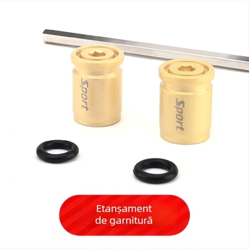 Capac de ventil antifurt pentru pneuri auto | Oțel inoxidabil | Brand KND | Montaj prin filet | Compatibil cu majoritatea ventilelor