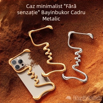 Husă de telefon cu cadru metalic pentru iPhone 16 Pro Max - electroplacare, disipare a căldurii, rezistență la uzură, rezistență la cădere