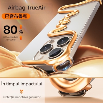 Husă de telefon cu cadru metalic pentru iPhone 16 Pro Max - electroplacare, disipare a căldurii, rezistență la uzură, rezistență la cădere