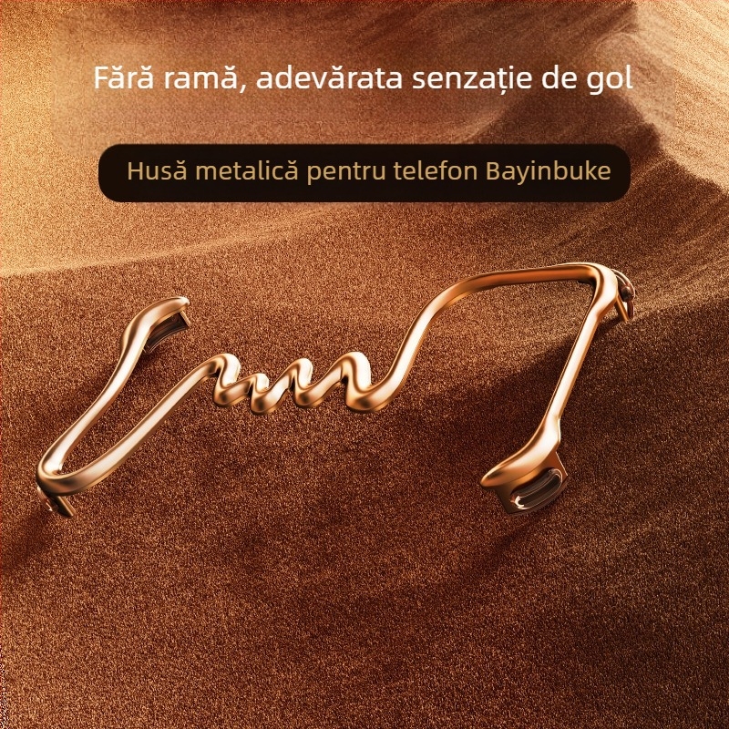 Husă de telefon cu cadru metalic pentru iPhone 16 Pro Max - electroplacare, disipare a căldurii, rezistență la uzură, rezistență la cădere