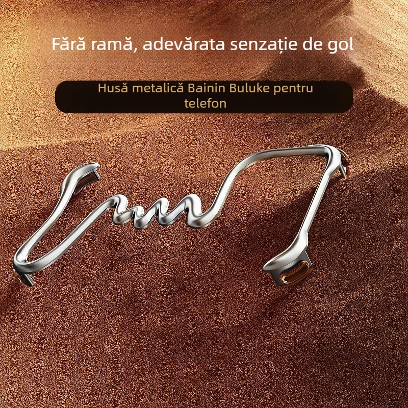 Husă de telefon cu cadru metalic pentru iPhone 16 Pro Max - electroplacare, disipare a căldurii, rezistență la uzură, rezistență la cădere