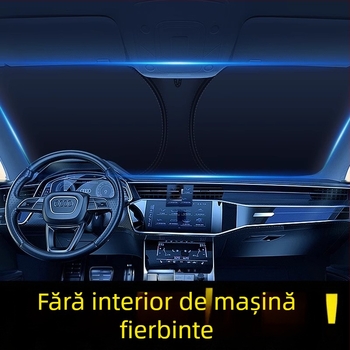 Mairichi parasol auto pentru parbrizul frontal – folie de aluminiu, izolaţie termică, instalare tip card, compatibil Peugeot 308/408/508/307/4008