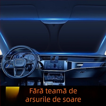 Mairichi parasol auto pentru parbrizul frontal – folie de aluminiu, izolaţie termică, instalare tip card, compatibil Peugeot 308/408/508/307/4008