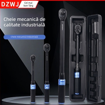 Cheie dinamometrică DZT, afișaj tip scară, finisaj electroplatină, precizie ±0.1, greutate 1.7