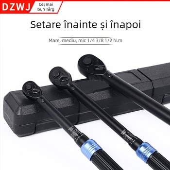 Cheie dinamometrică DZT, afișaj tip scară, finisaj electroplatină, precizie ±0.1, greutate 1.7