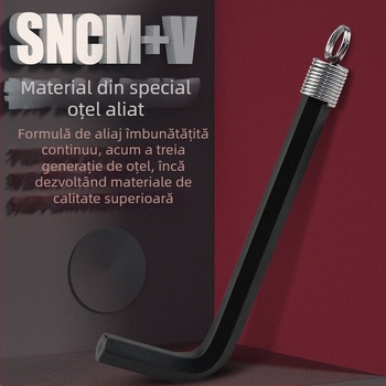 DAREX Set portabil chei Allen, breloc, format metrice și imperiale, oțel unelte