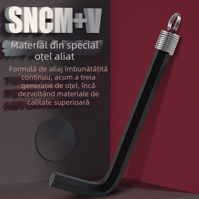 DAREX Set portabil chei Allen, breloc, format metrice și imperiale, oțel unelte