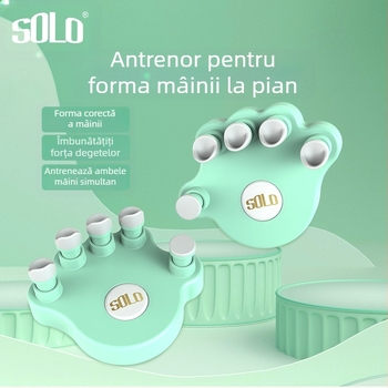 SOLO SP-140 Exercisor de degete pentru pian — material ABS, antrenor de forţă pentru degete, pentru instrumente muzicale